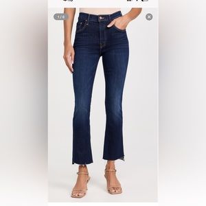 Mother The Insider Crop Step Fray Jeans
